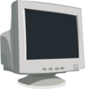 White Computer Monitor Clip Art